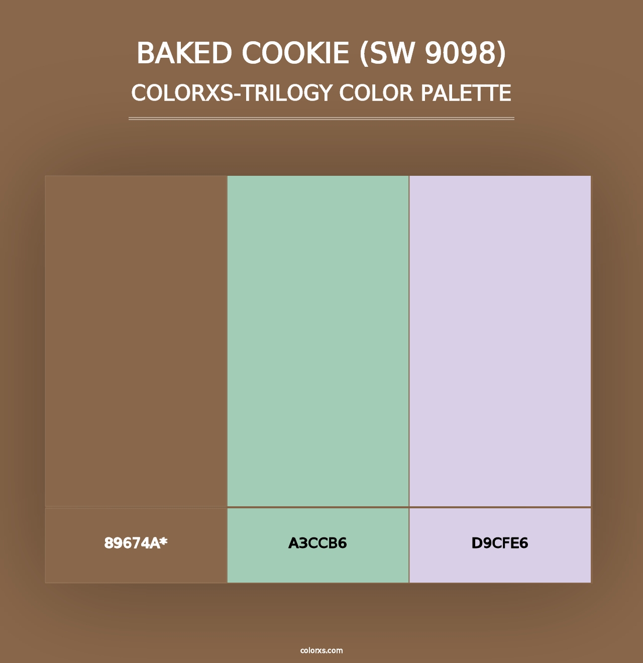 Baked Cookie (SW 9098) - Colorxs Trilogy Palette