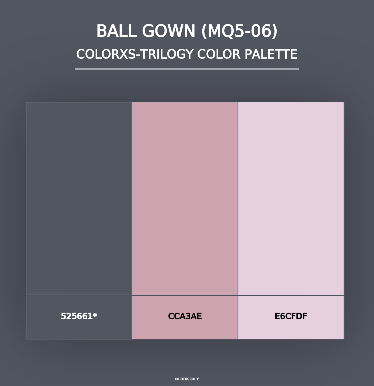 Ball Gown (MQ5-06) - Colorxs Trilogy Palette