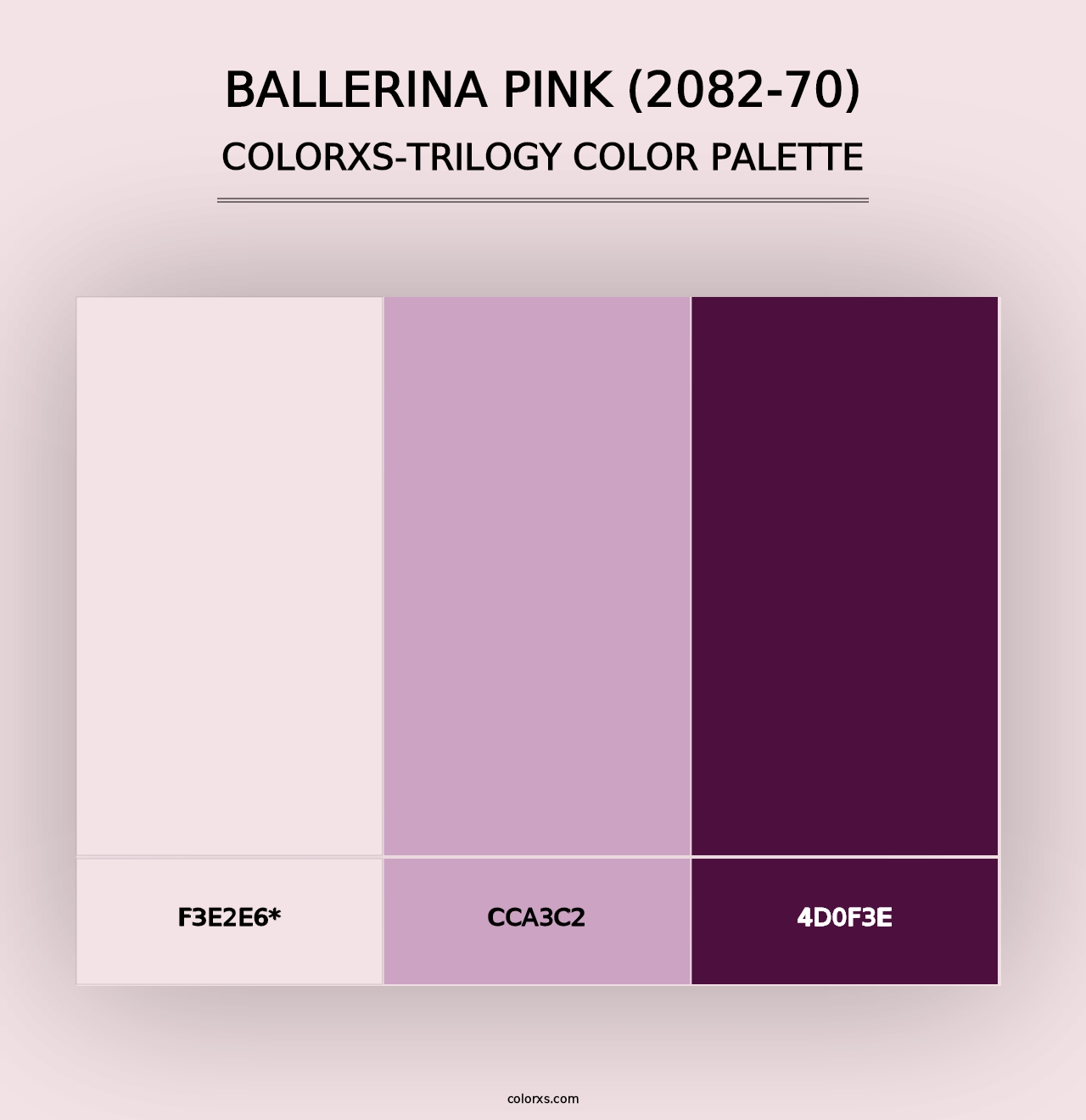 Ballerina Pink (2082-70) - Colorxs Trilogy Palette