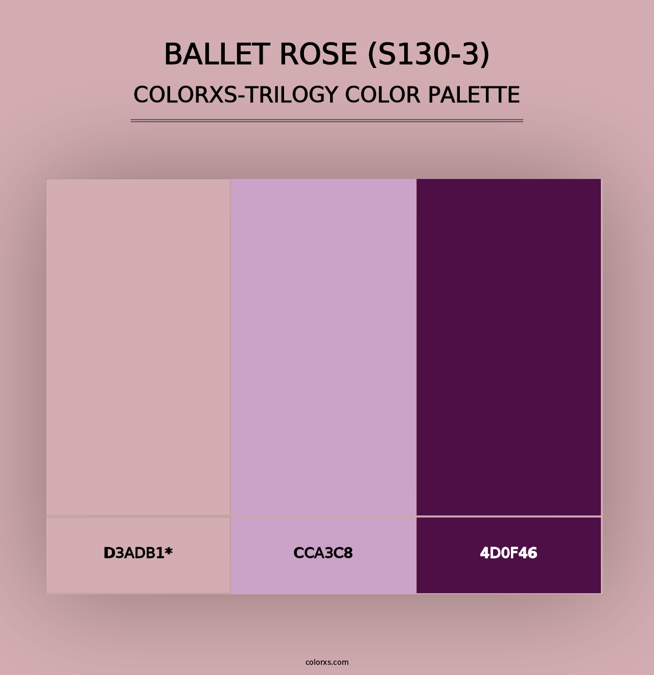 Ballet Rose (S130-3) - Colorxs Trilogy Palette