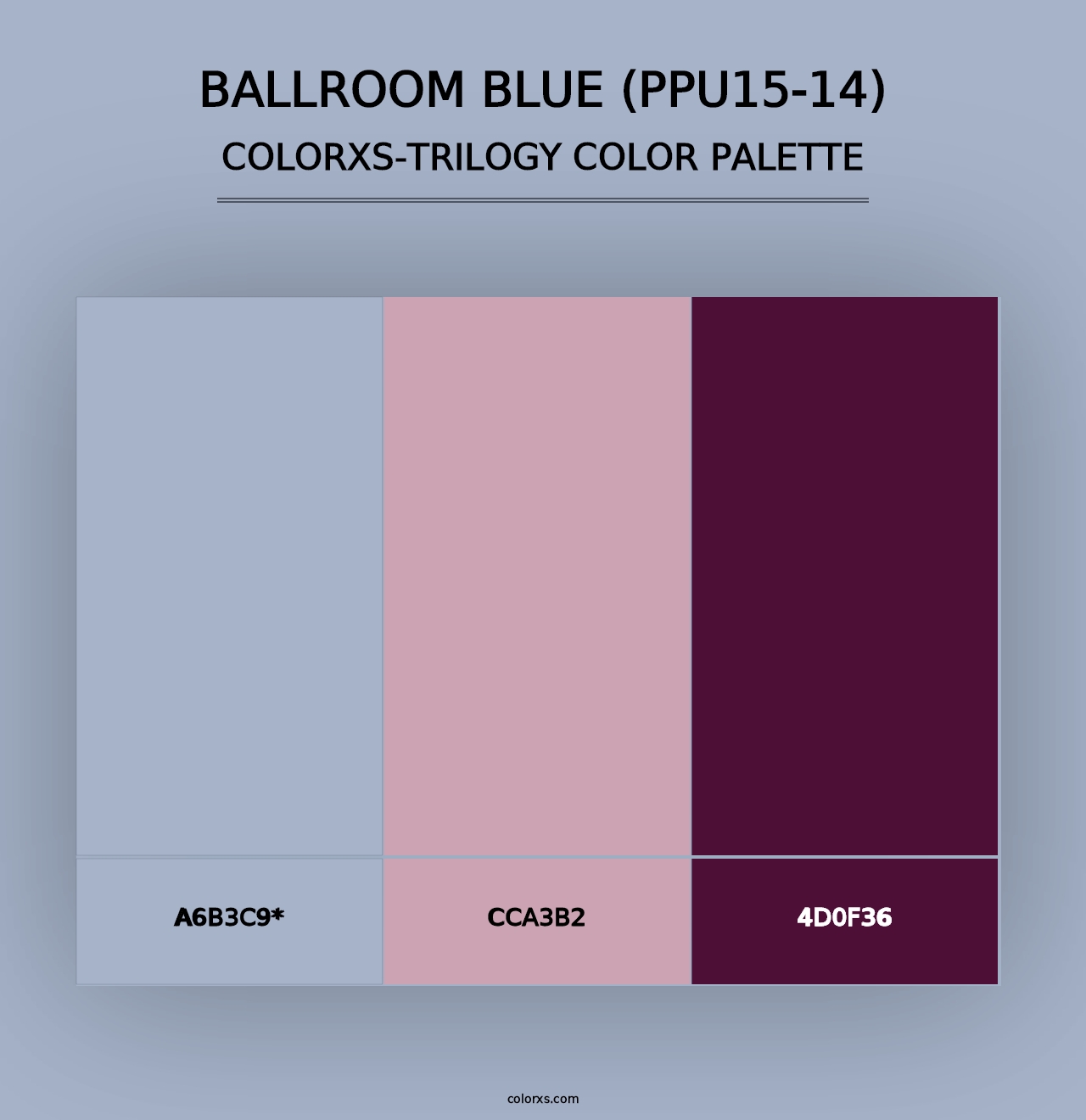 Ballroom Blue (PPU15-14) - Colorxs Trilogy Palette