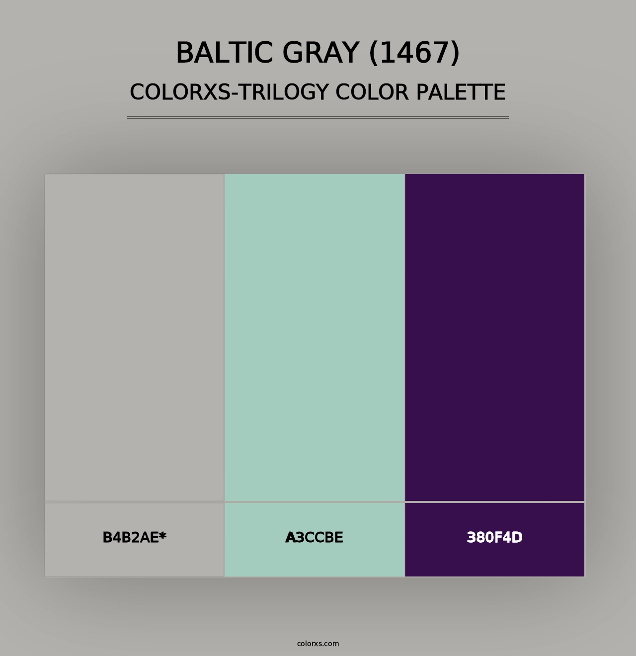 Baltic Gray (1467) - Colorxs Trilogy Palette