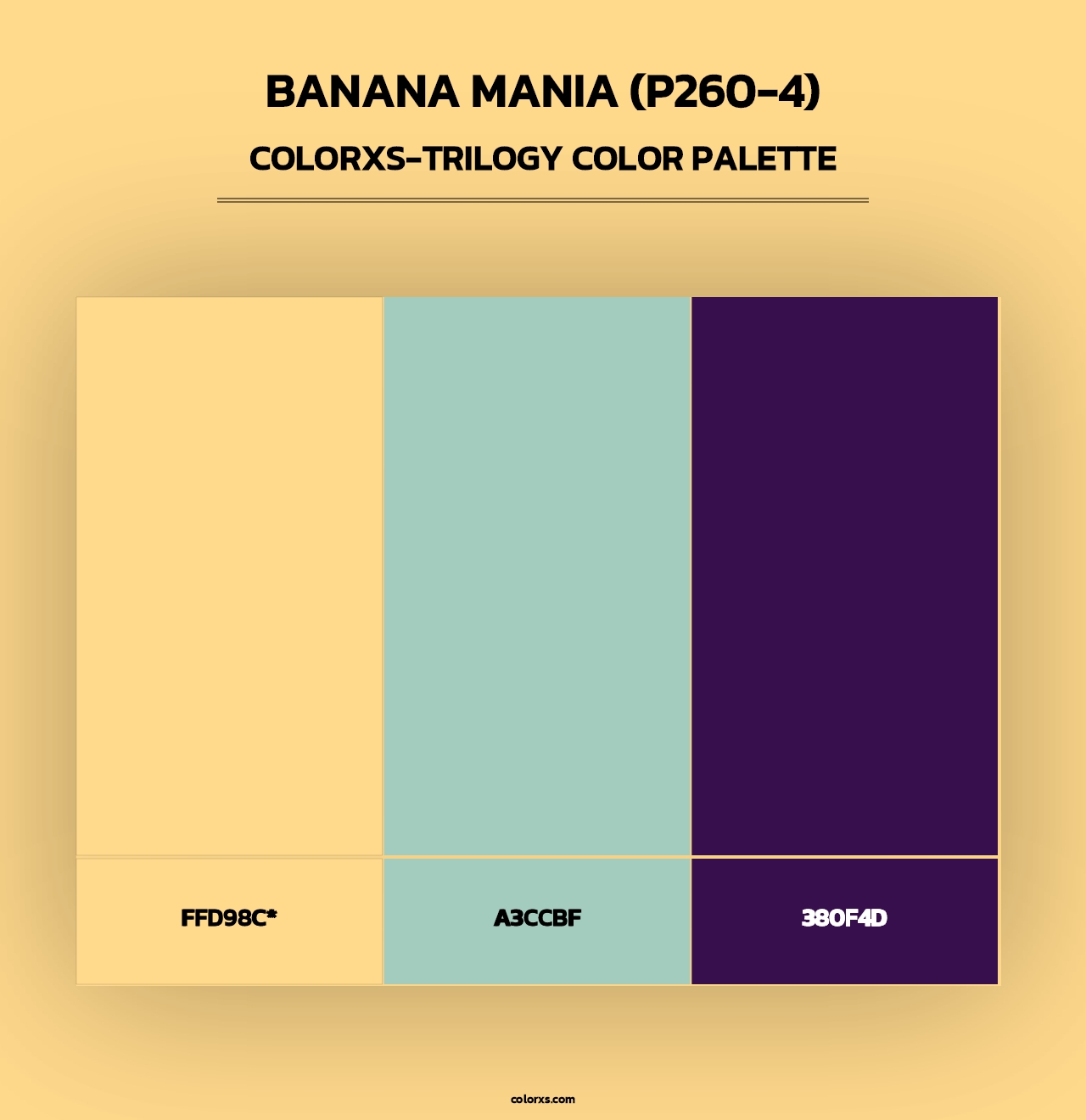 Banana Mania (P260-4) - Colorxs Trilogy Palette