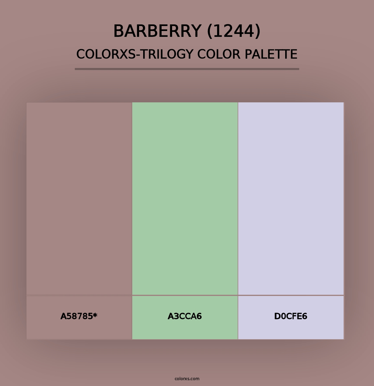 Barberry (1244) - Colorxs Trilogy Palette