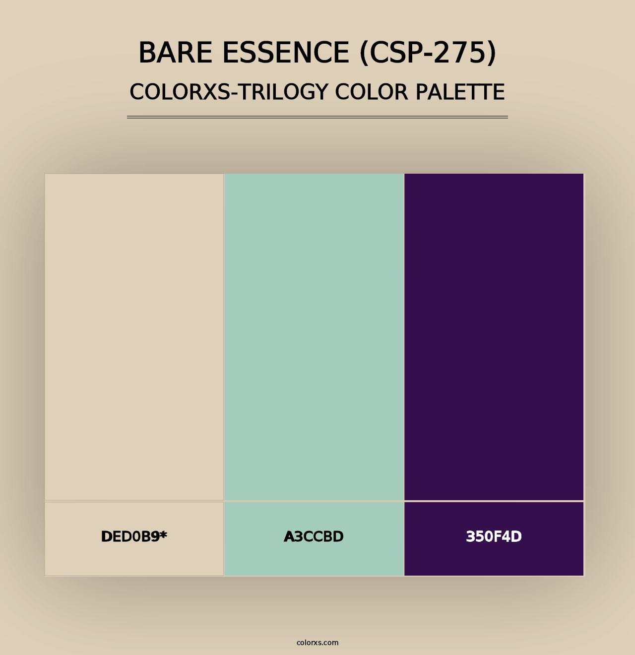 Bare Essence (CSP-275) - Colorxs Trilogy Palette