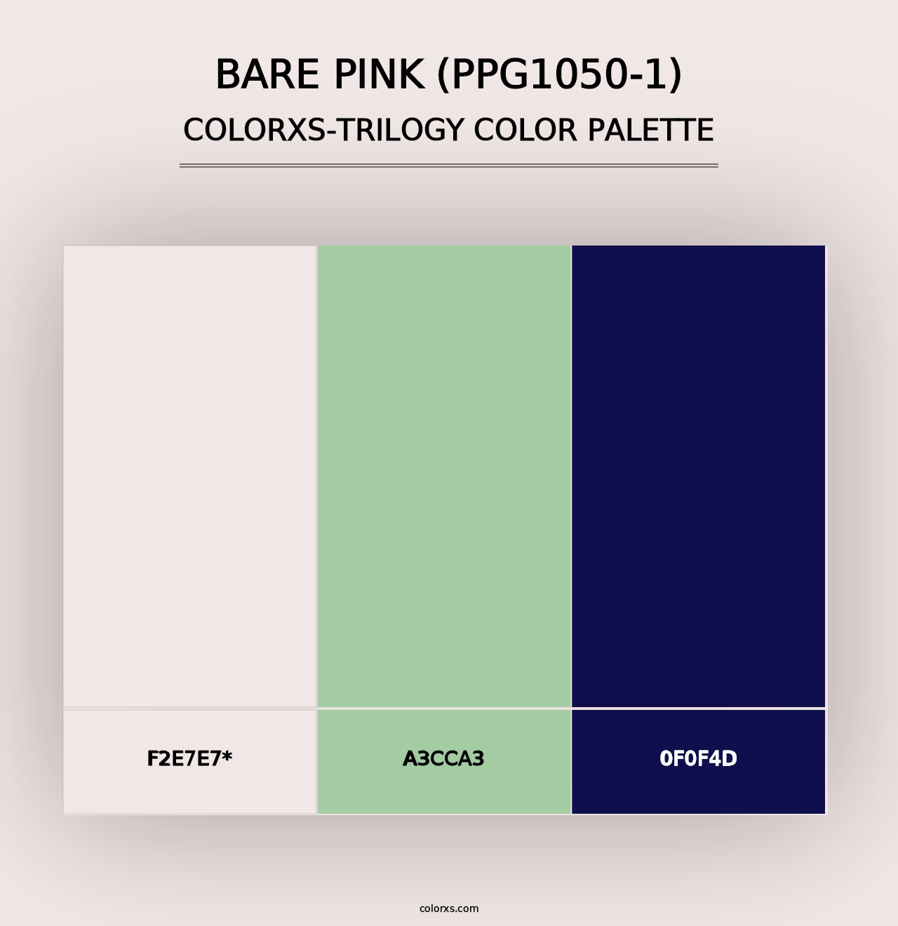 Bare Pink (PPG1050-1) - Colorxs Trilogy Palette