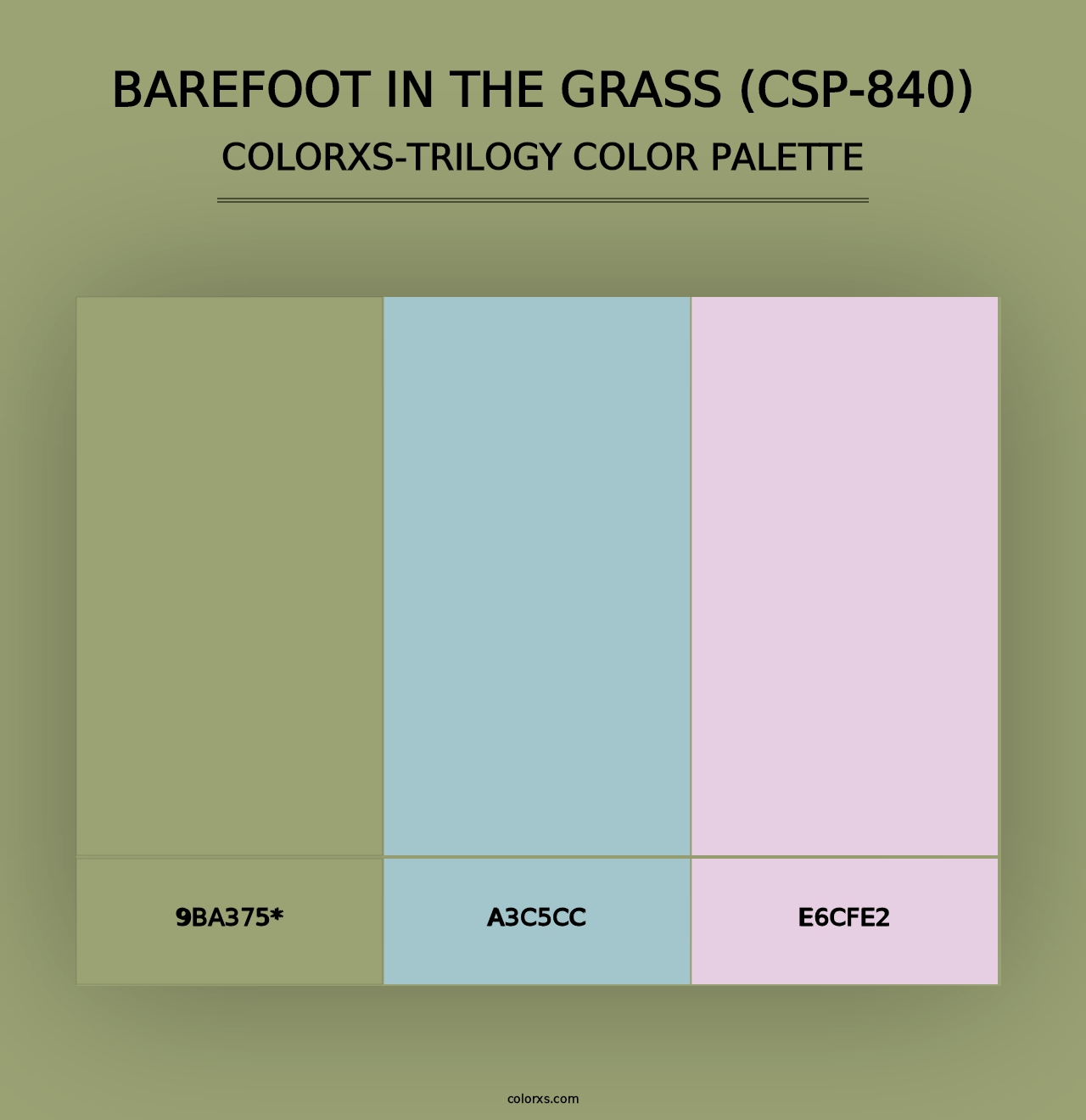 Barefoot in the Grass (CSP-840) - Colorxs Trilogy Palette