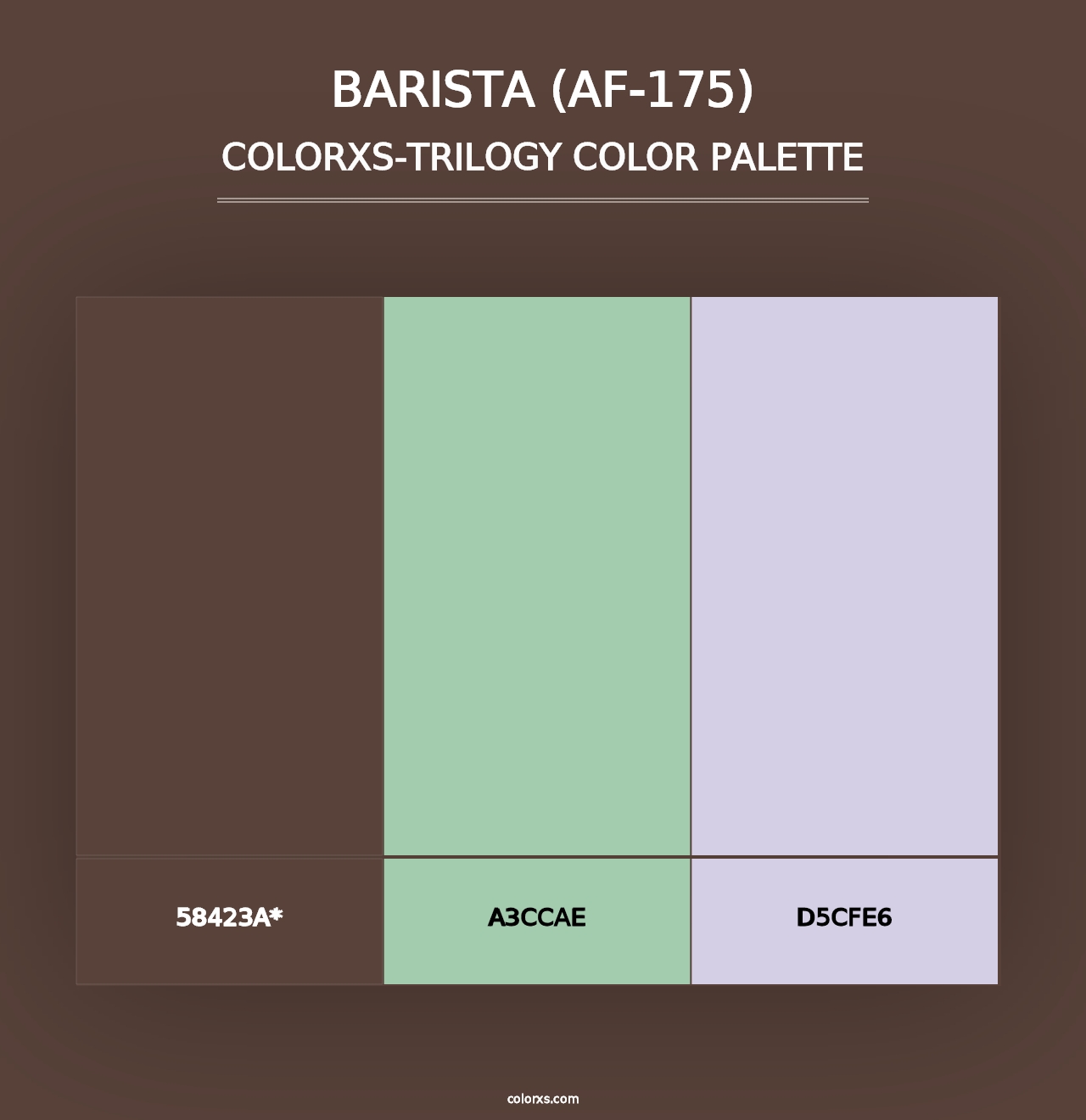 Barista (AF-175) - Colorxs Trilogy Palette