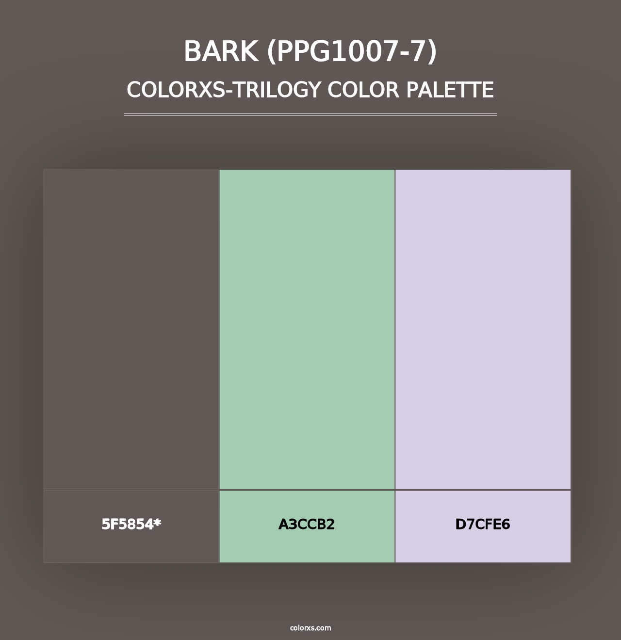 Bark (PPG1007-7) - Colorxs Trilogy Palette