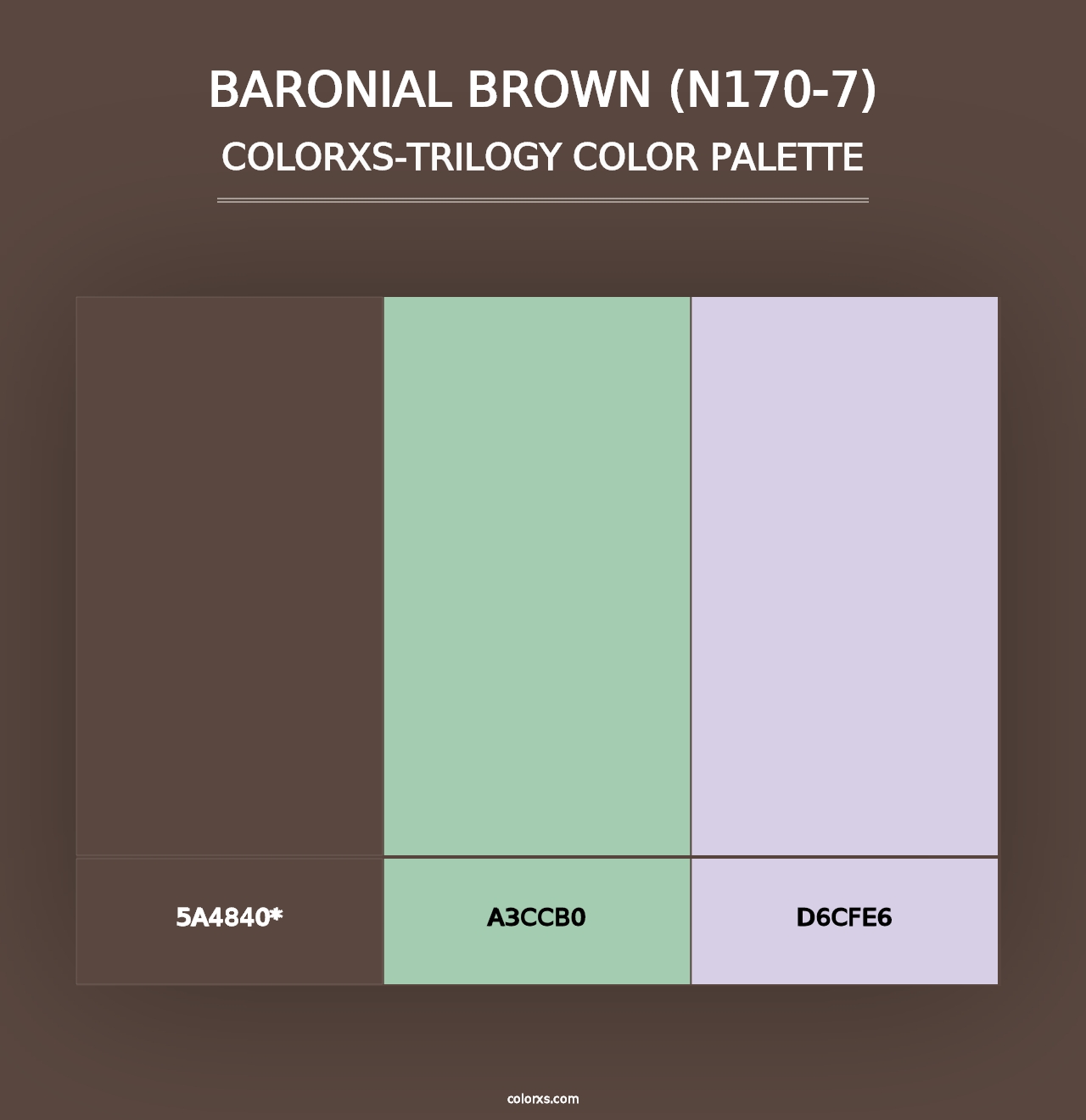 Baronial Brown (N170-7) - Colorxs Trilogy Palette