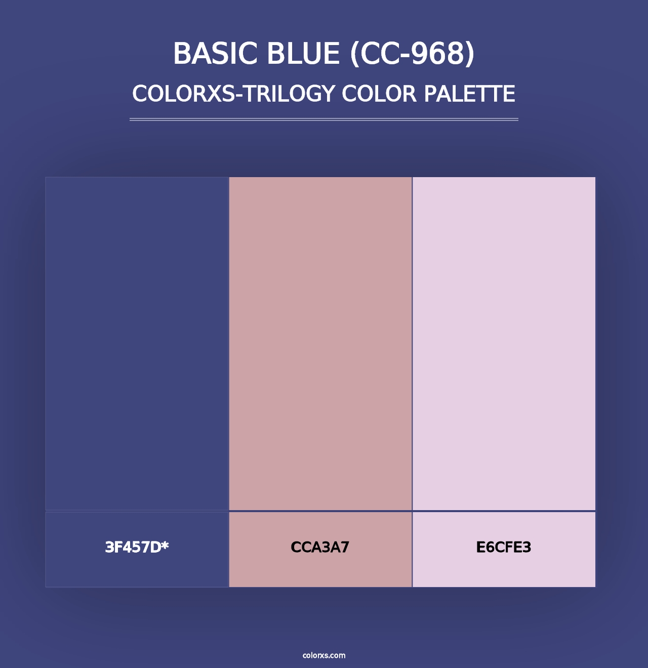 Basic Blue (CC-968) - Colorxs Trilogy Palette