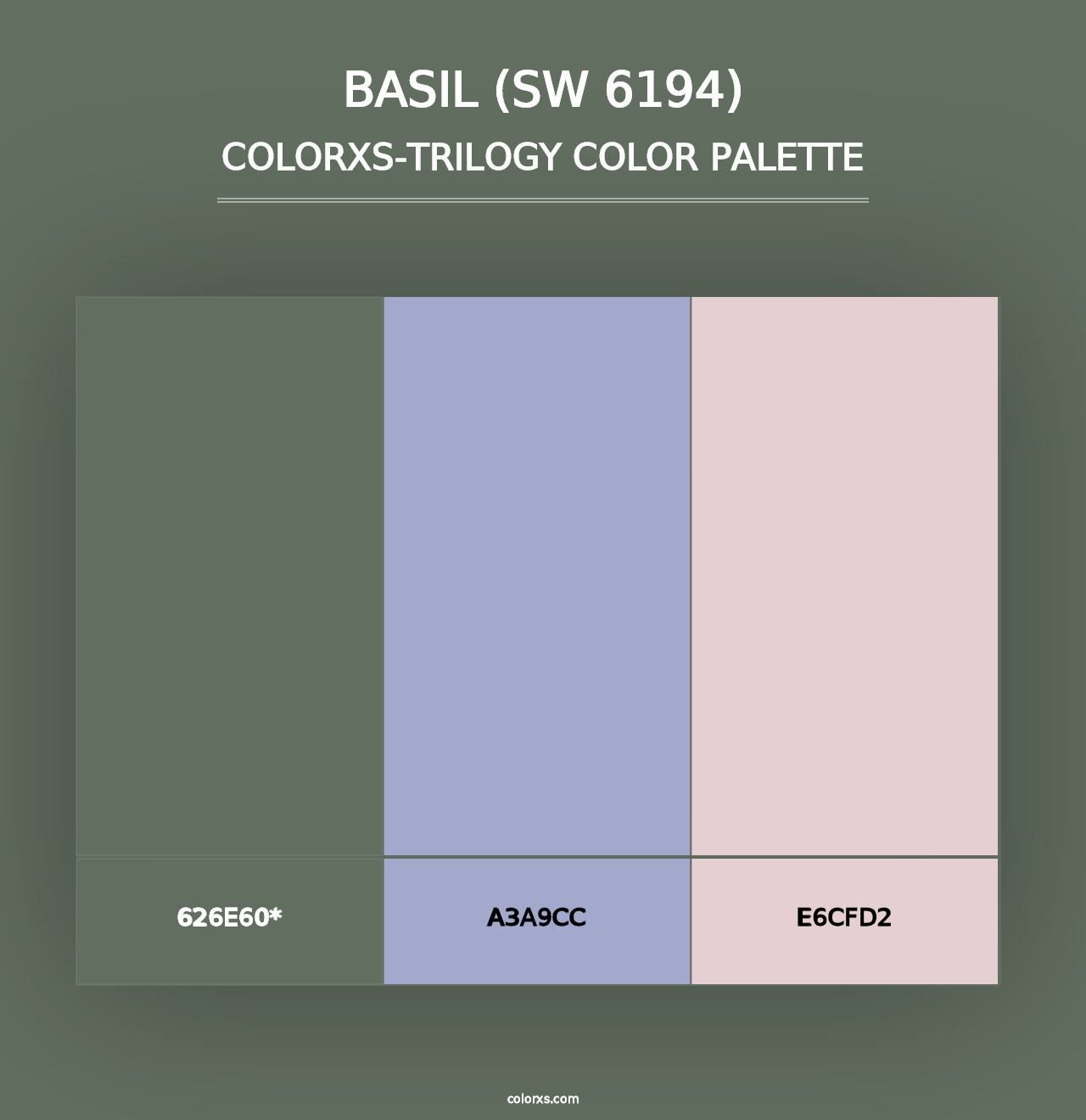 Basil (SW 6194) - Colorxs Trilogy Palette