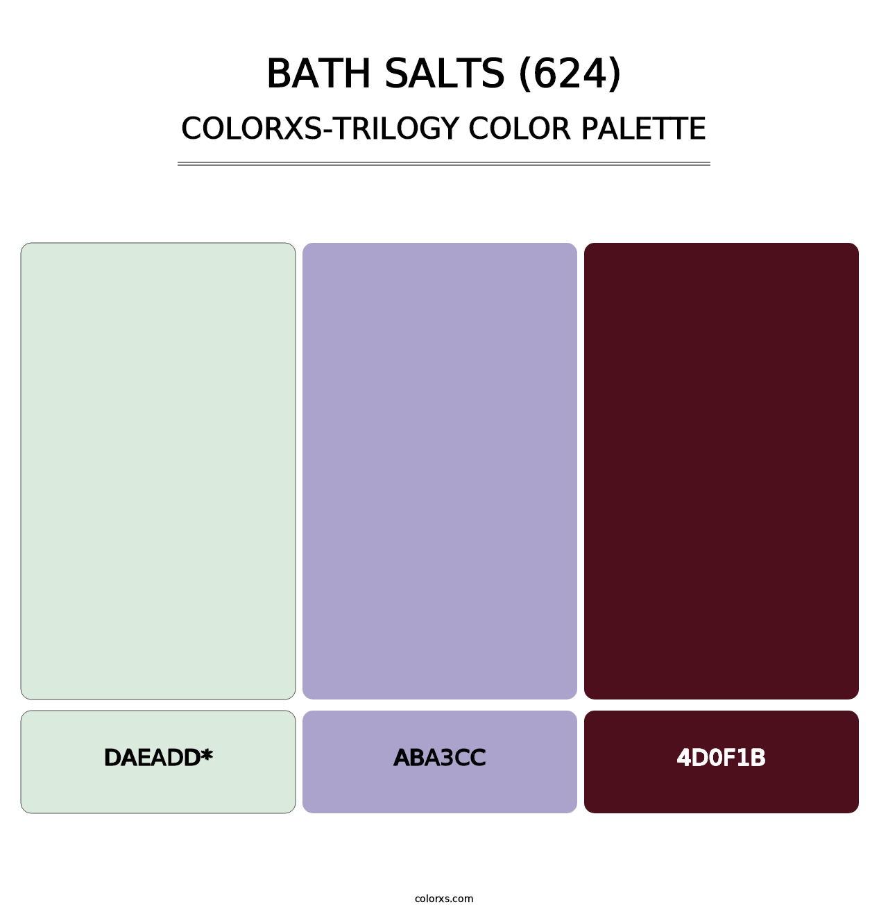 Bath Salts (624) - Colorxs Trilogy Palette