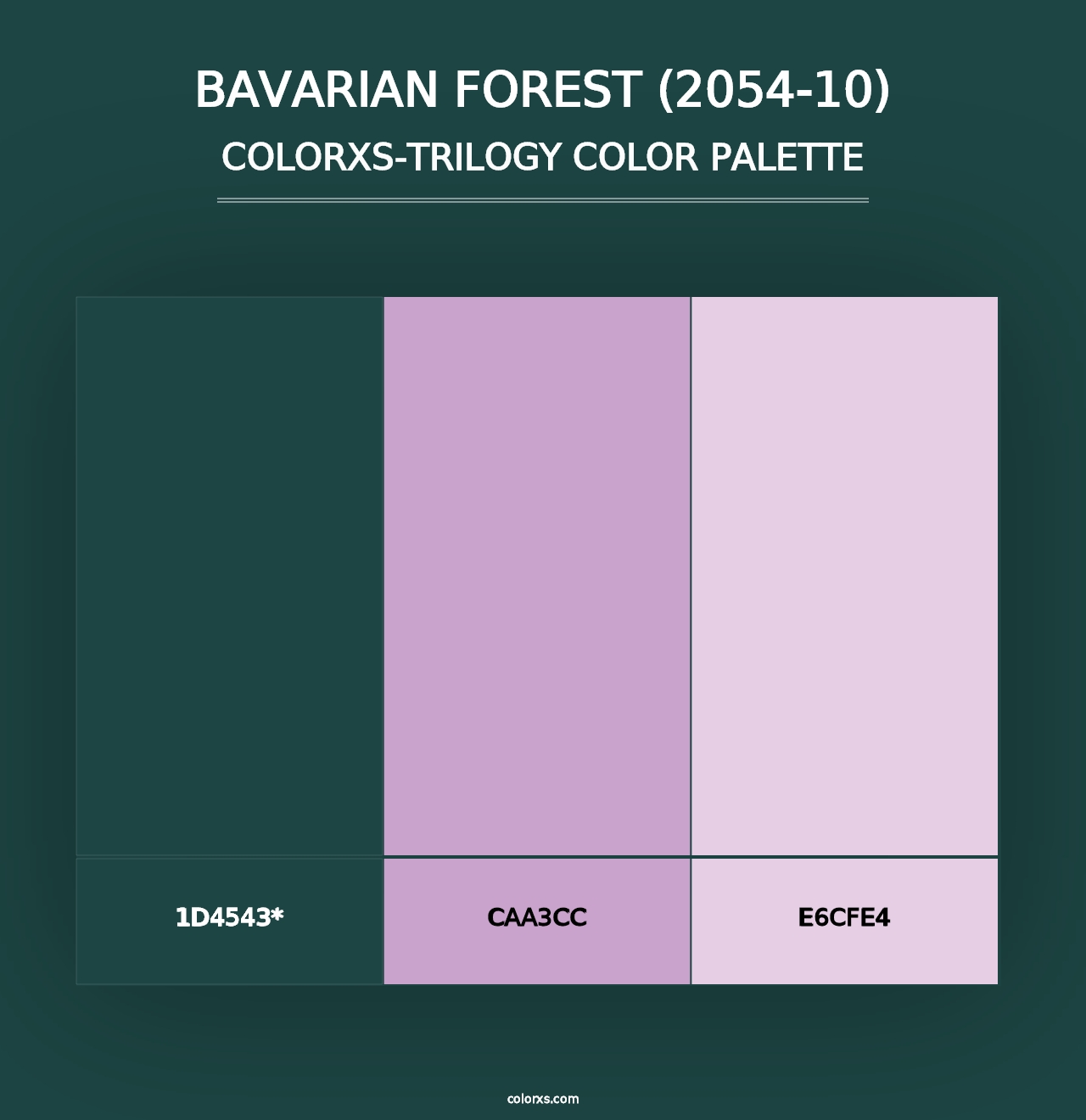 Bavarian Forest (2054-10) - Colorxs Trilogy Palette