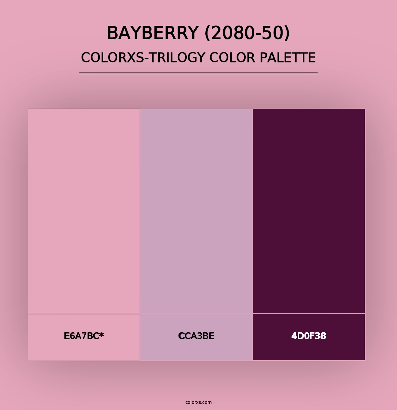 Bayberry (2080-50) - Colorxs Trilogy Palette