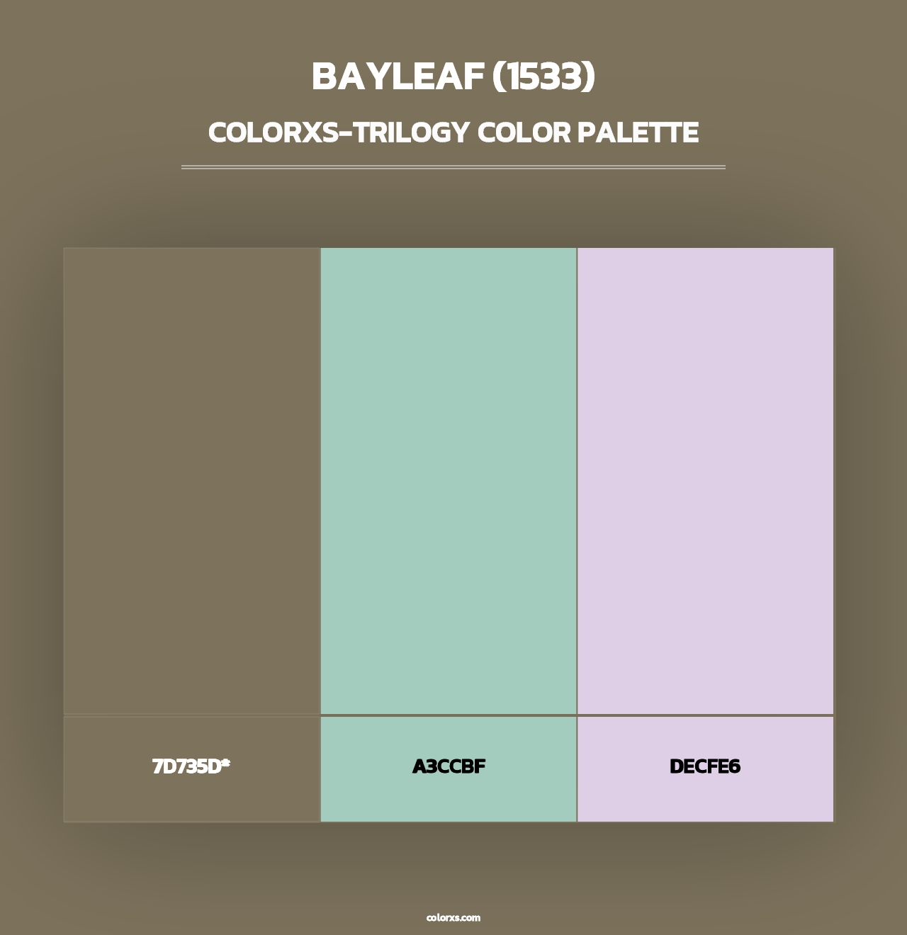 Bayleaf (1533) - Colorxs Trilogy Palette