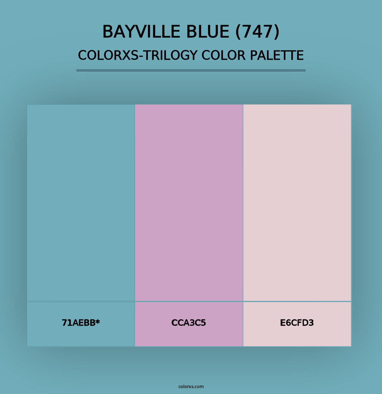 Bayville Blue (747) - Colorxs Trilogy Palette