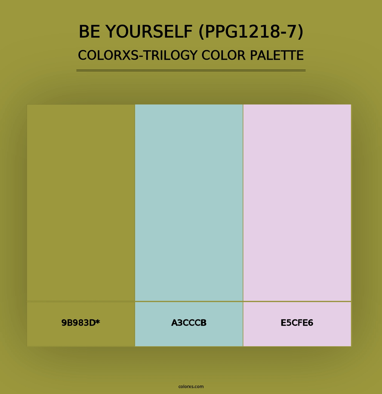 Be Yourself (PPG1218-7) - Colorxs Trilogy Palette