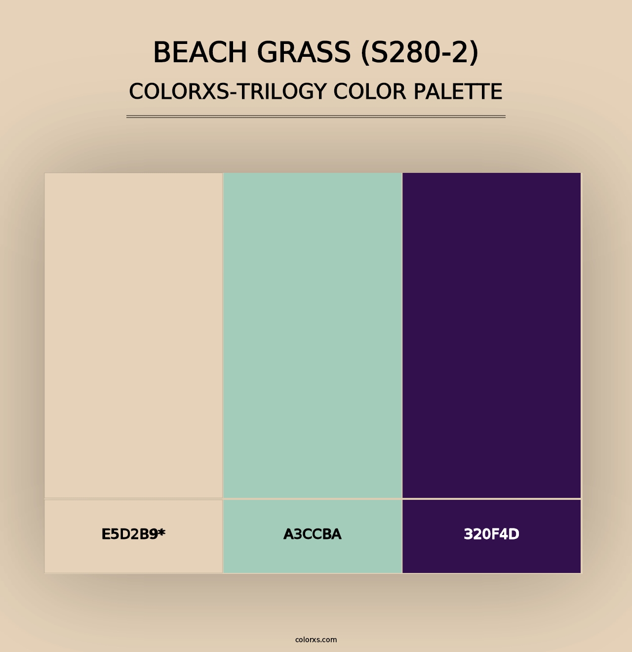 Beach Grass (S280-2) - Colorxs Trilogy Palette