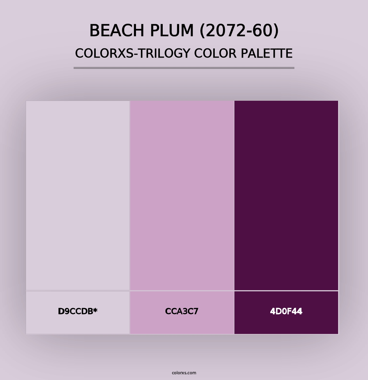 Beach Plum (2072-60) - Colorxs Trilogy Palette