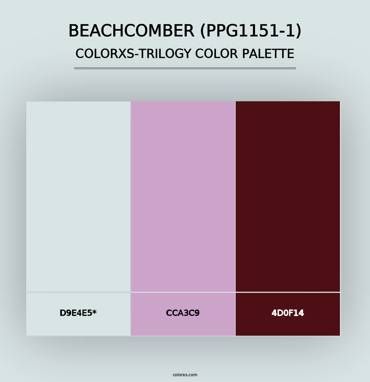 Beachcomber (PPG1151-1) - Colorxs Trilogy Palette