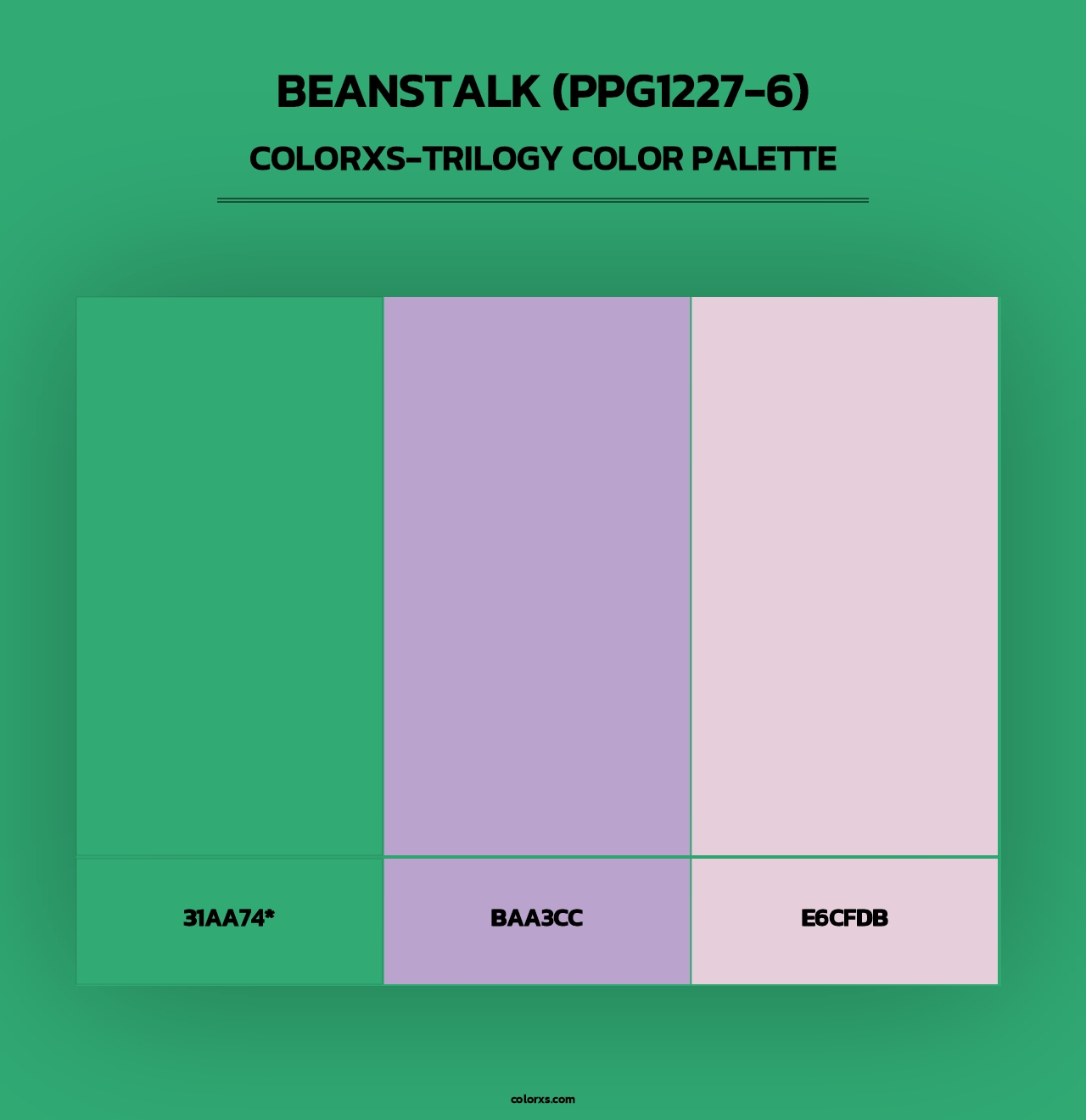 Beanstalk (PPG1227-6) - Colorxs Trilogy Palette