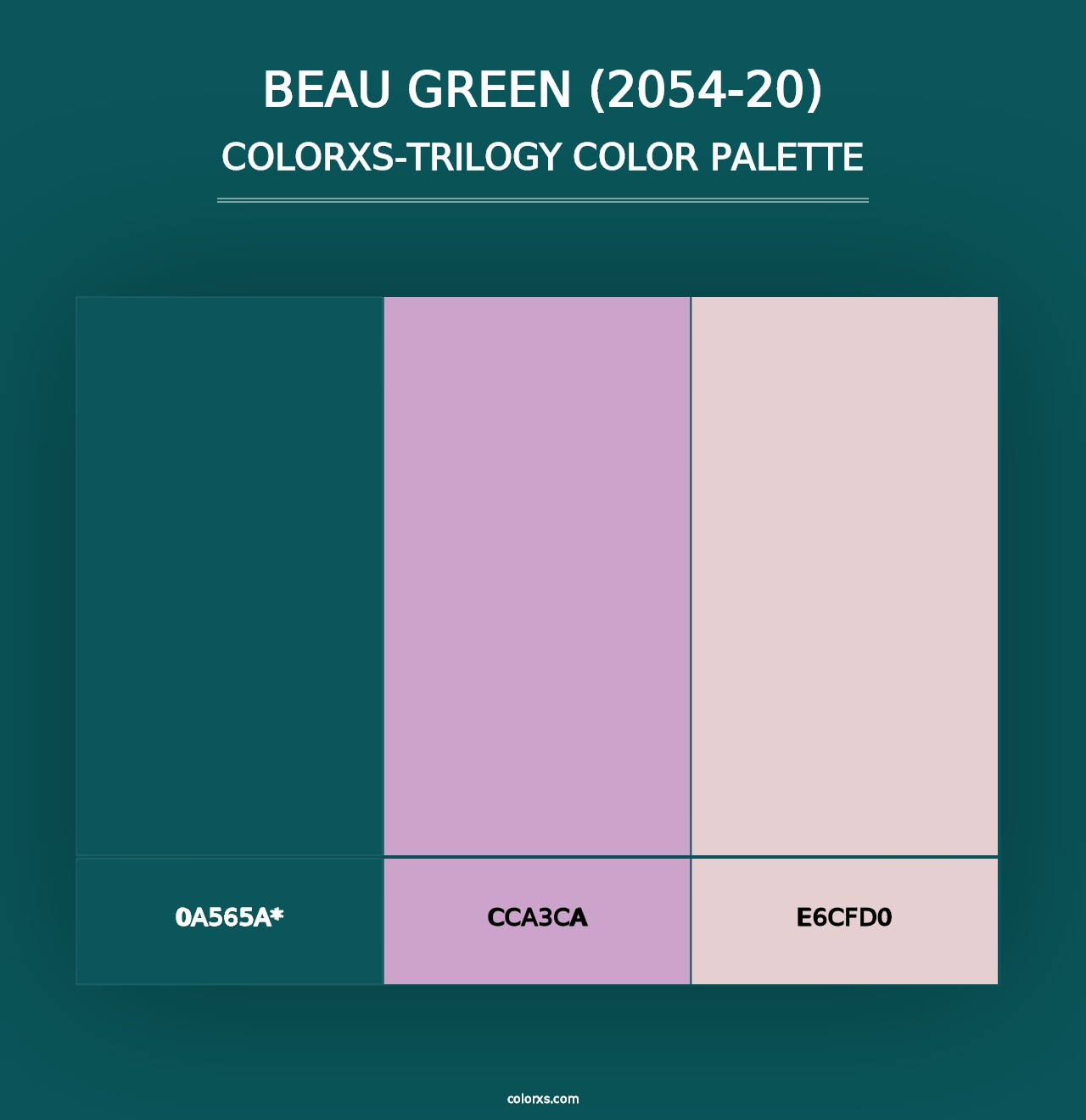 Beau Green (2054-20) - Colorxs Trilogy Palette