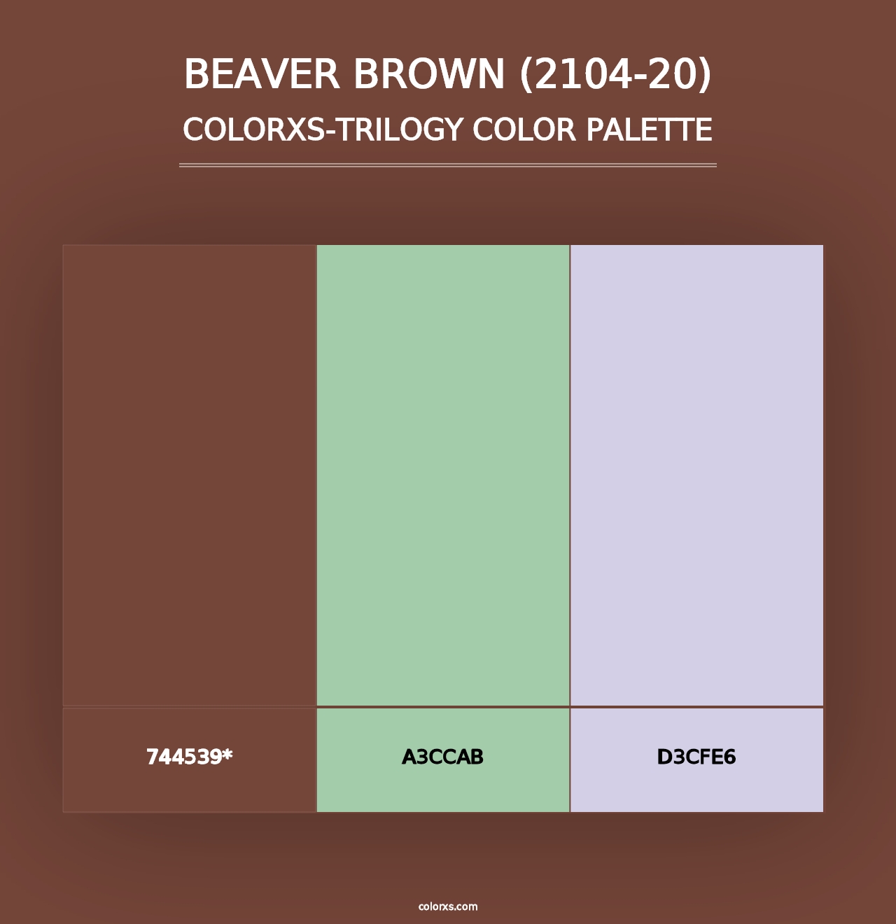 Beaver Brown (2104-20) - Colorxs Trilogy Palette