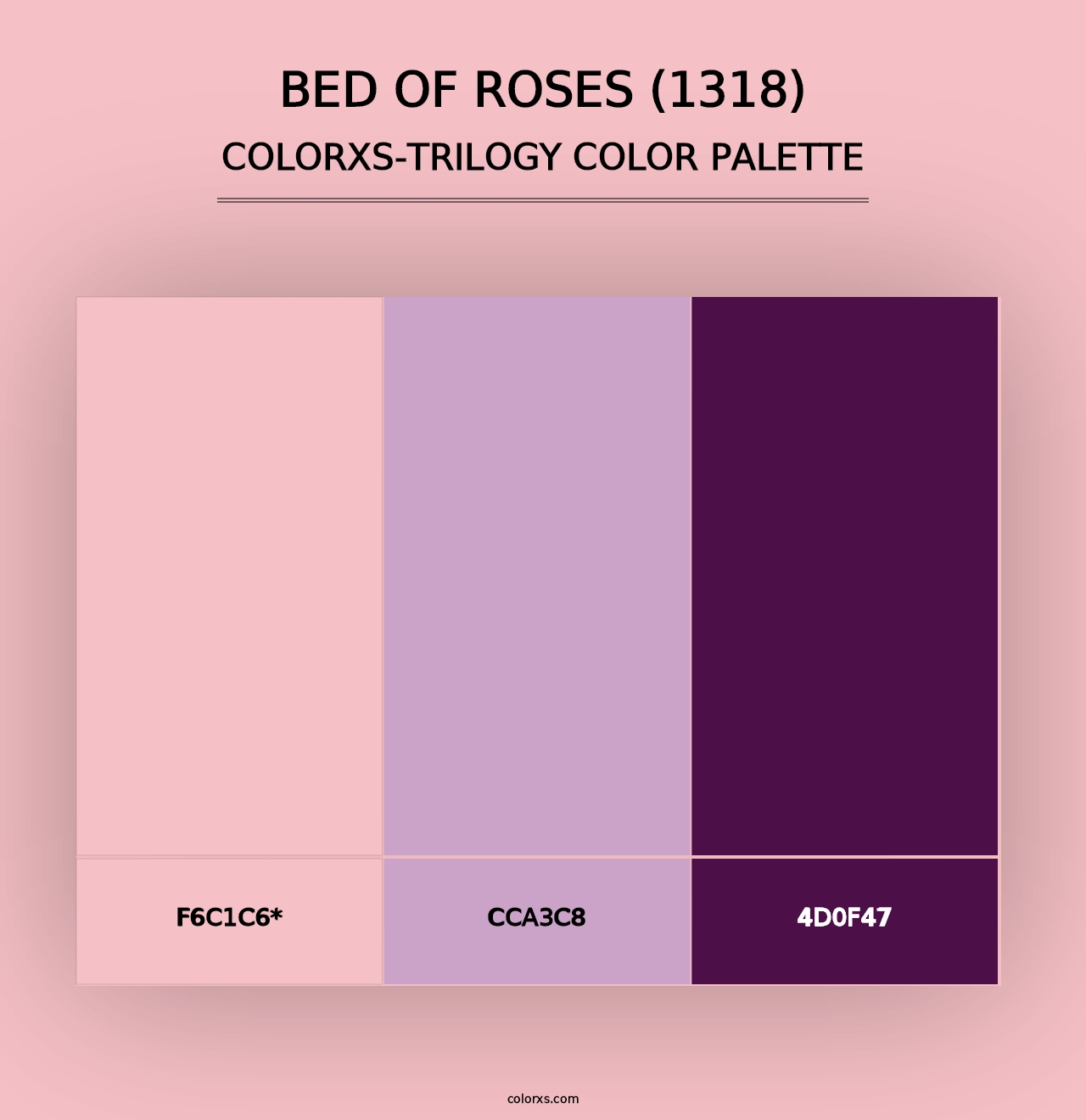 Bed of Roses (1318) - Colorxs Trilogy Palette