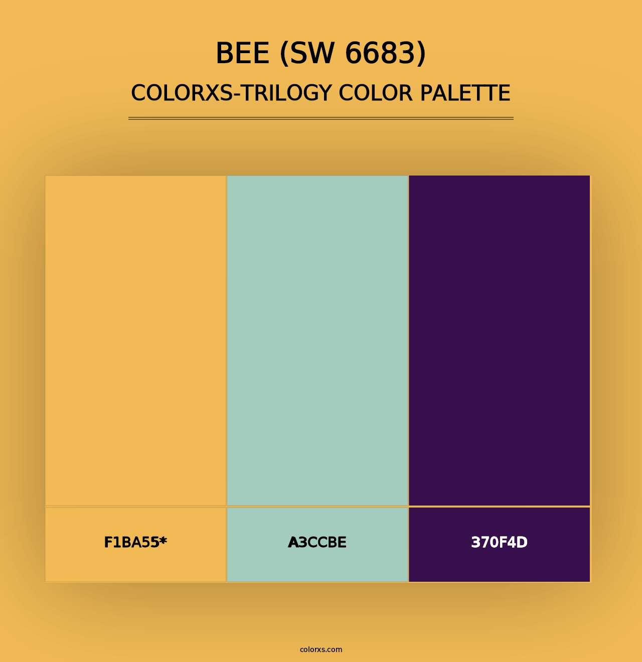 Bee (SW 6683) - Colorxs Trilogy Palette