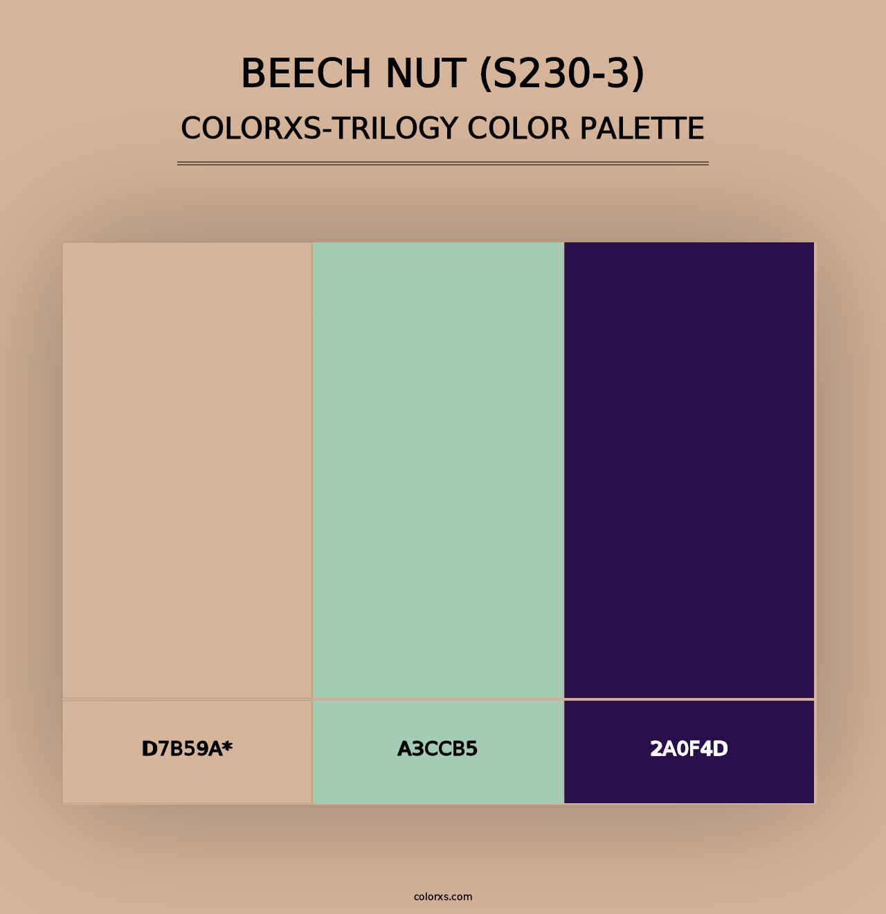 Beech Nut (S230-3) - Colorxs Trilogy Palette