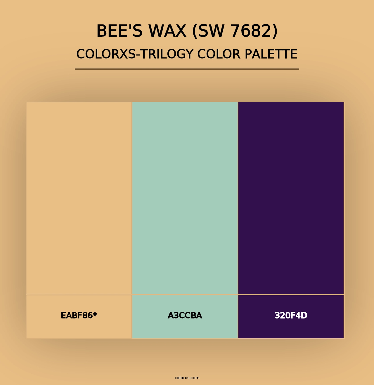 Bee's Wax (SW 7682) - Colorxs Trilogy Palette