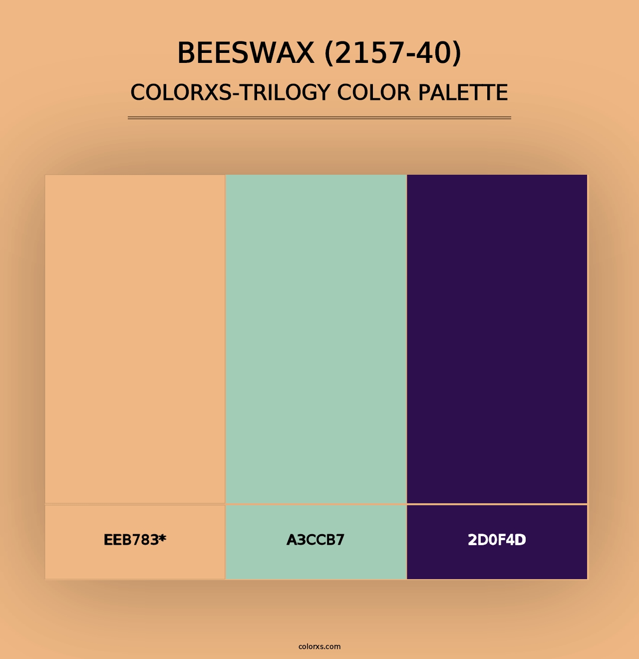 Beeswax (2157-40) - Colorxs Trilogy Palette