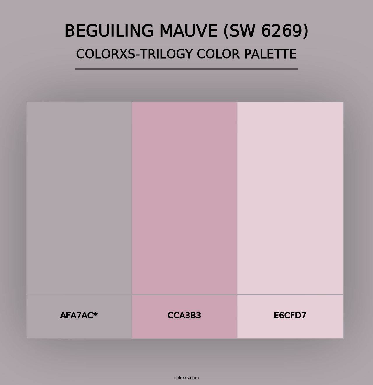 Beguiling Mauve (SW 6269) - Colorxs Trilogy Palette