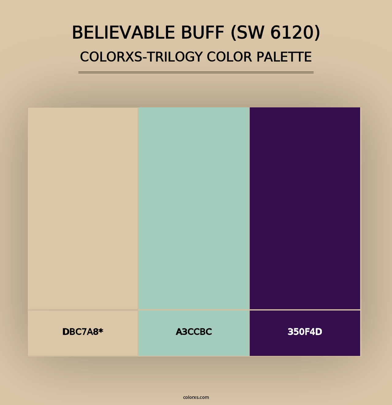 Believable Buff (SW 6120) - Colorxs Trilogy Palette