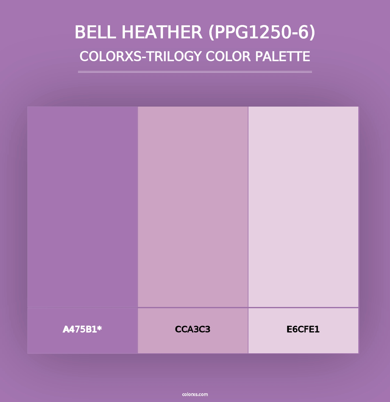 Bell Heather (PPG1250-6) - Colorxs Trilogy Palette