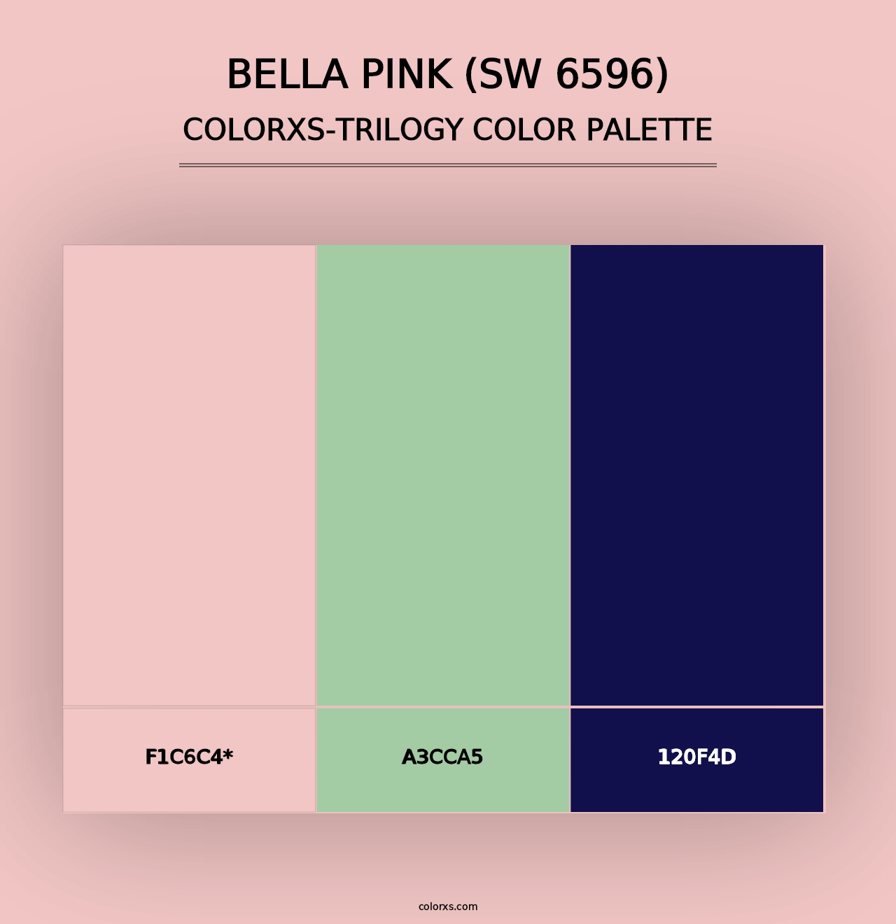 Bella Pink (SW 6596) - Colorxs Trilogy Palette