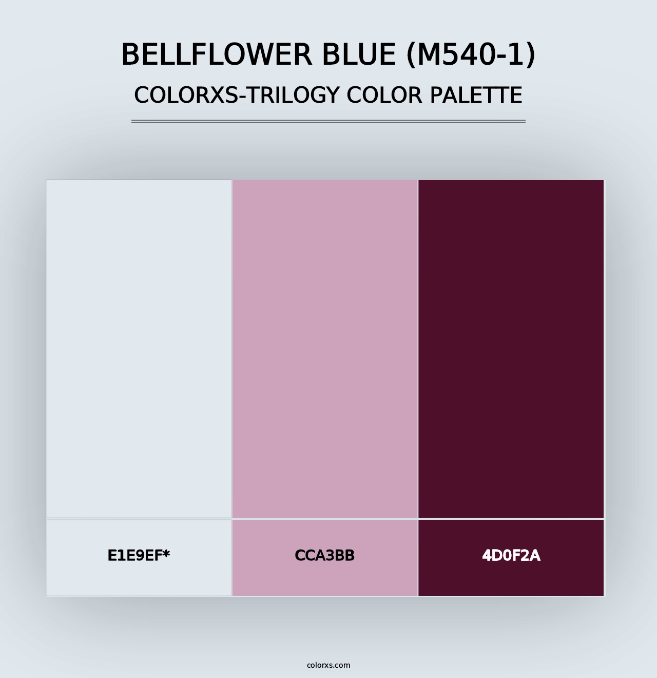 Bellflower Blue (M540-1) - Colorxs Trilogy Palette