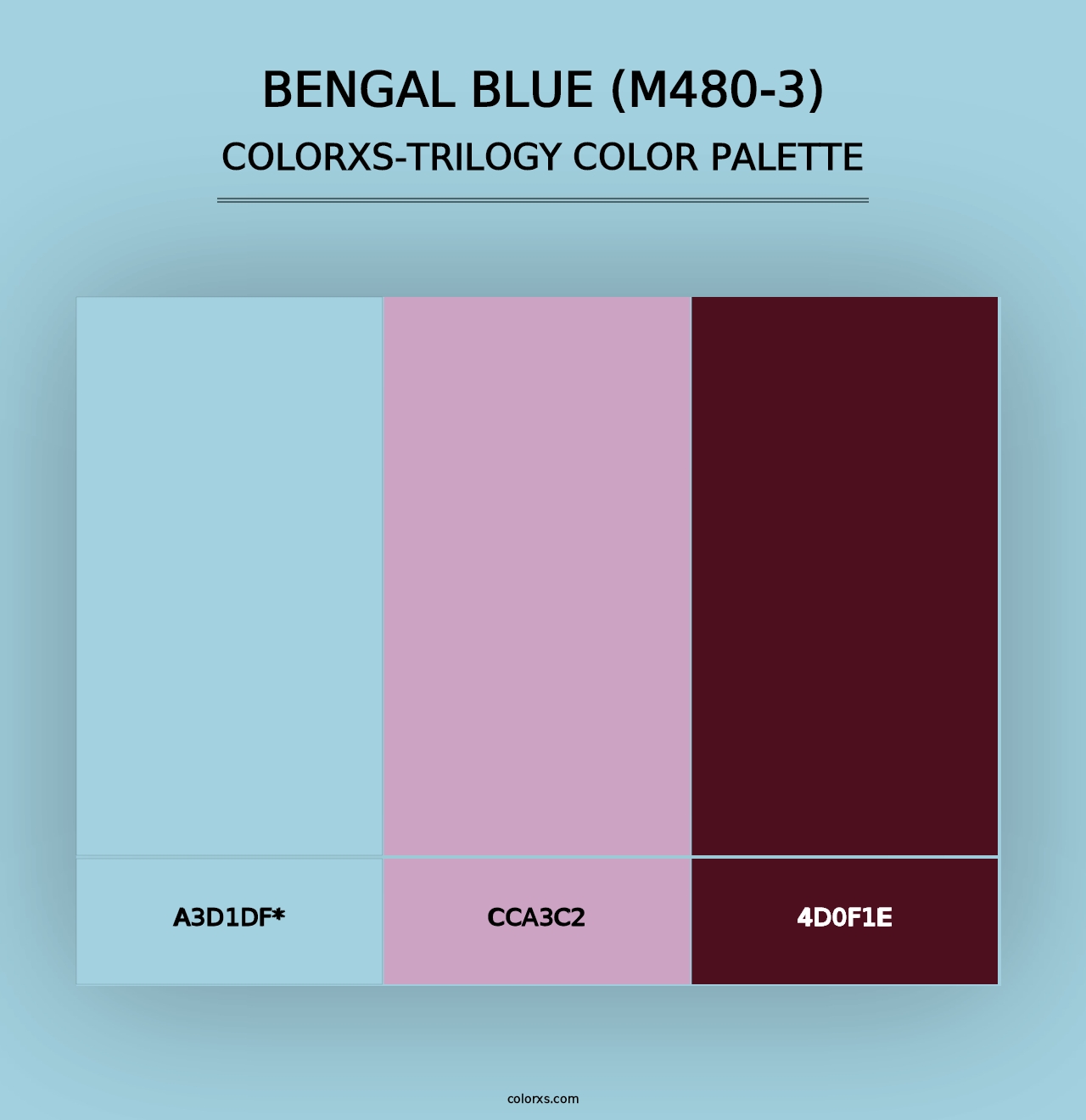 Bengal Blue (M480-3) - Colorxs Trilogy Palette