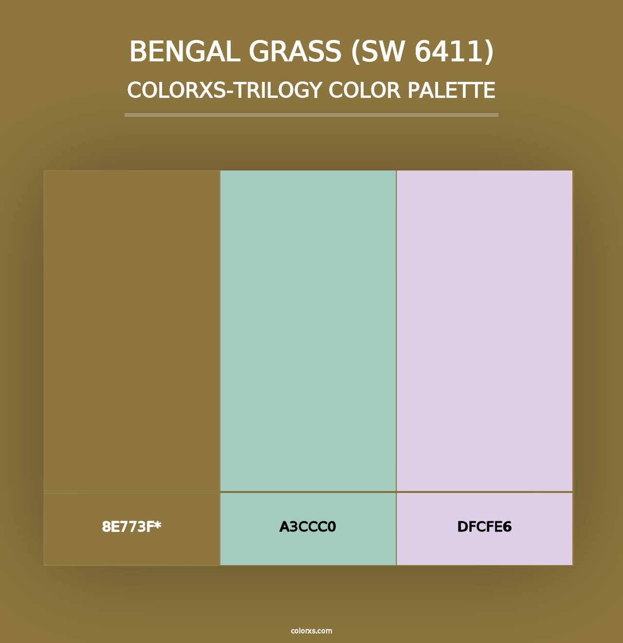 Bengal Grass (SW 6411) - Colorxs Trilogy Palette