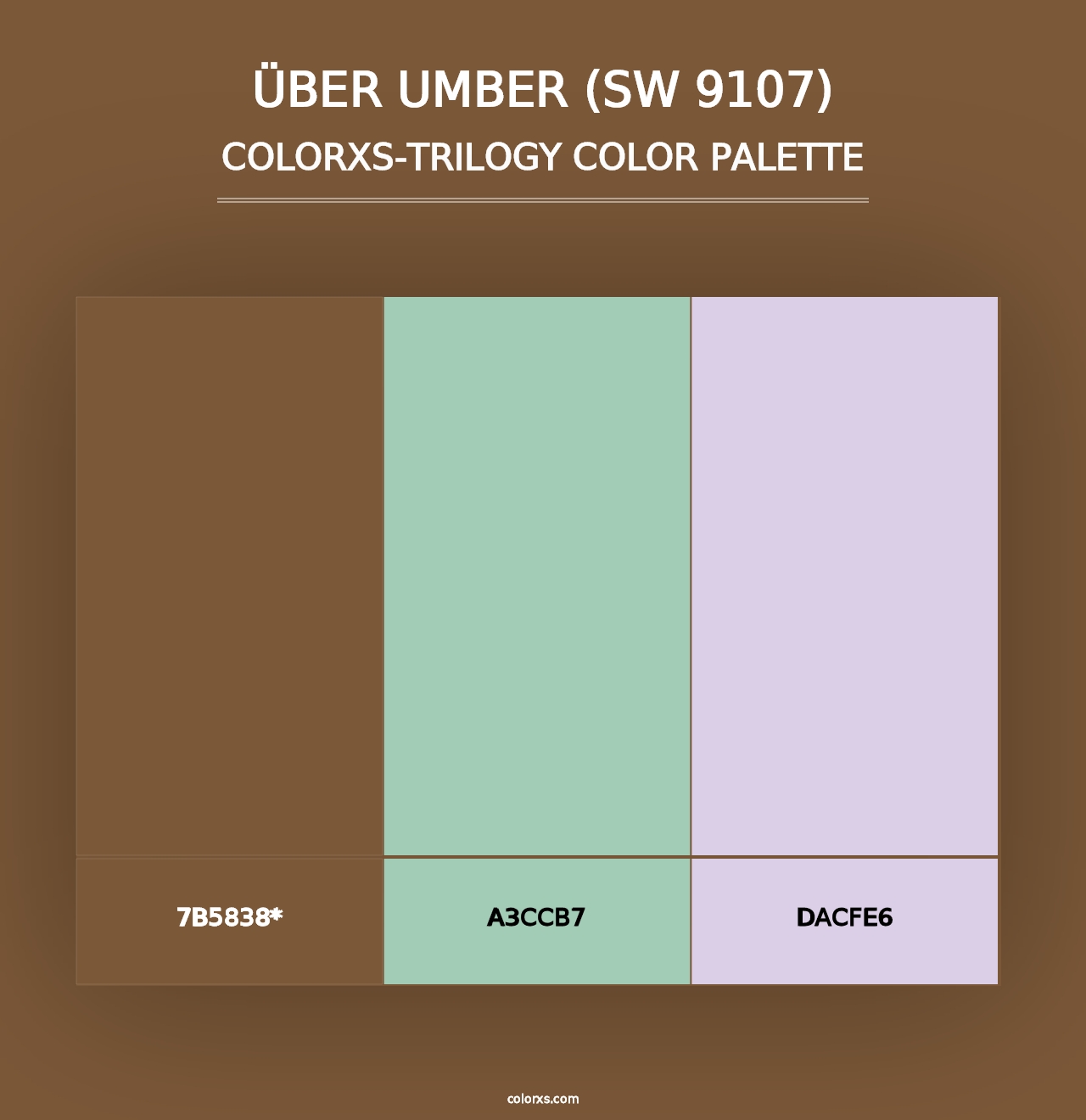 Über Umber (SW 9107) - Colorxs Trilogy Palette