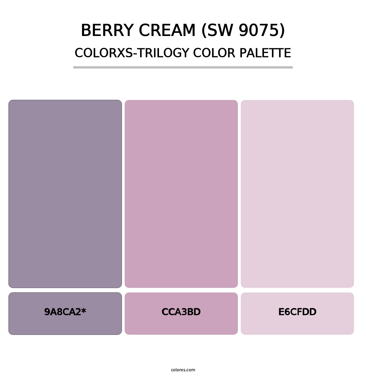 Berry Cream (SW 9075) - Colorxs Trilogy Palette