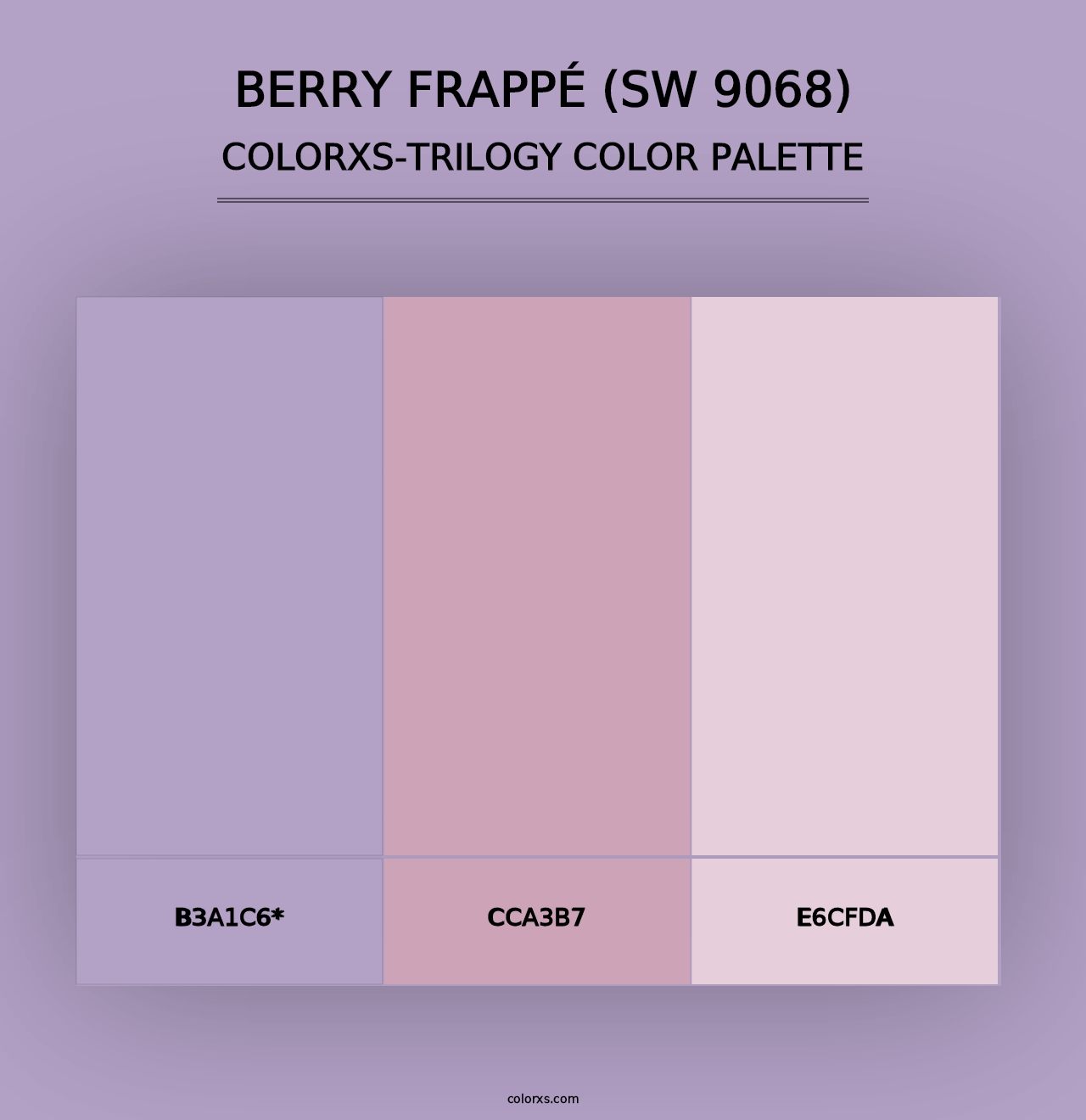 Berry Frappé (SW 9068) - Colorxs Trilogy Palette