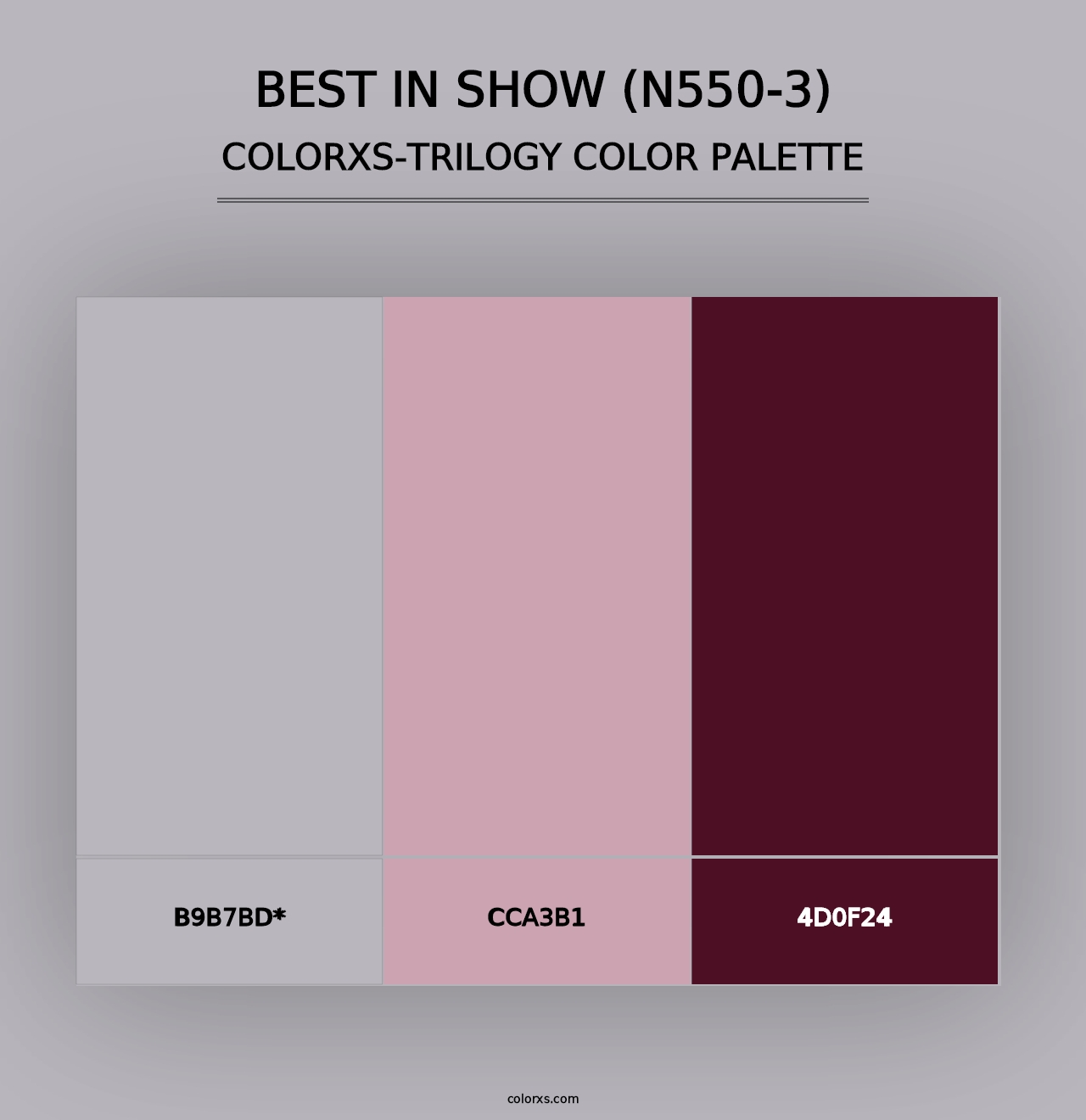 Best In Show (N550-3) - Colorxs Trilogy Palette