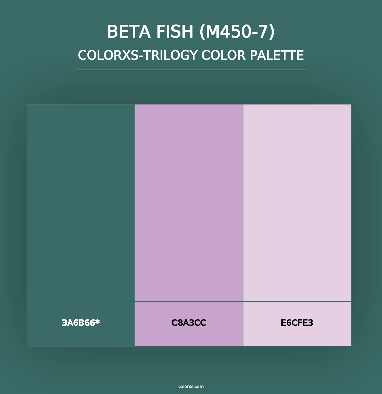 Beta Fish (M450-7) - Colorxs Trilogy Palette