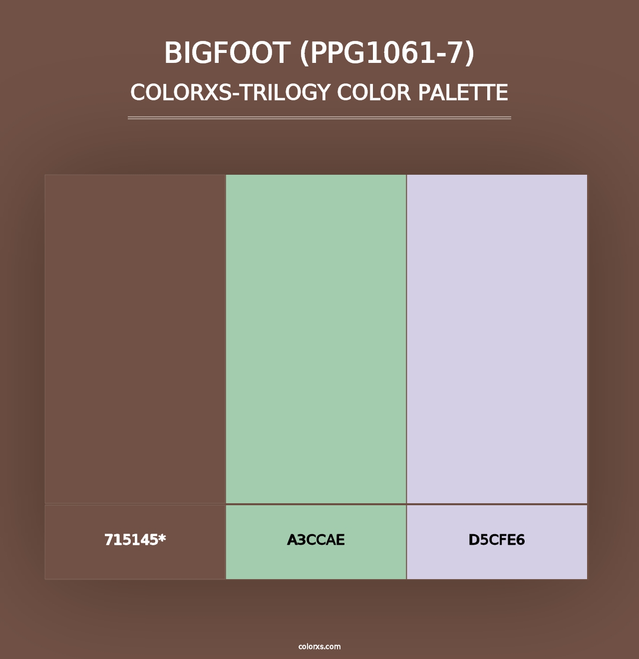 Bigfoot (PPG1061-7) - Colorxs Trilogy Palette