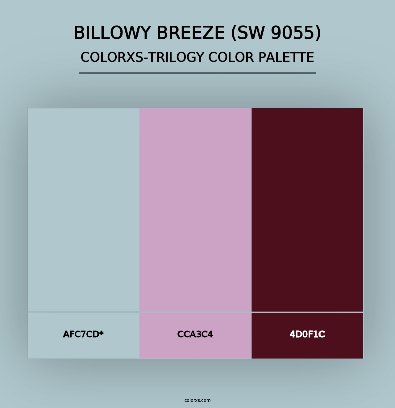 Billowy Breeze (SW 9055) - Colorxs Trilogy Palette