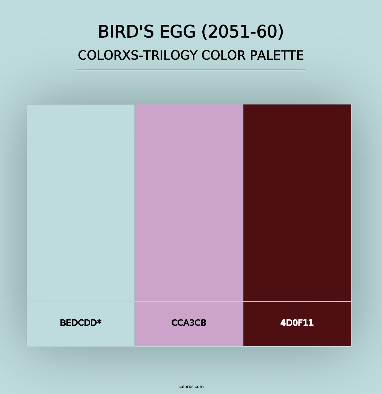 Bird's Egg (2051-60) - Colorxs Trilogy Palette