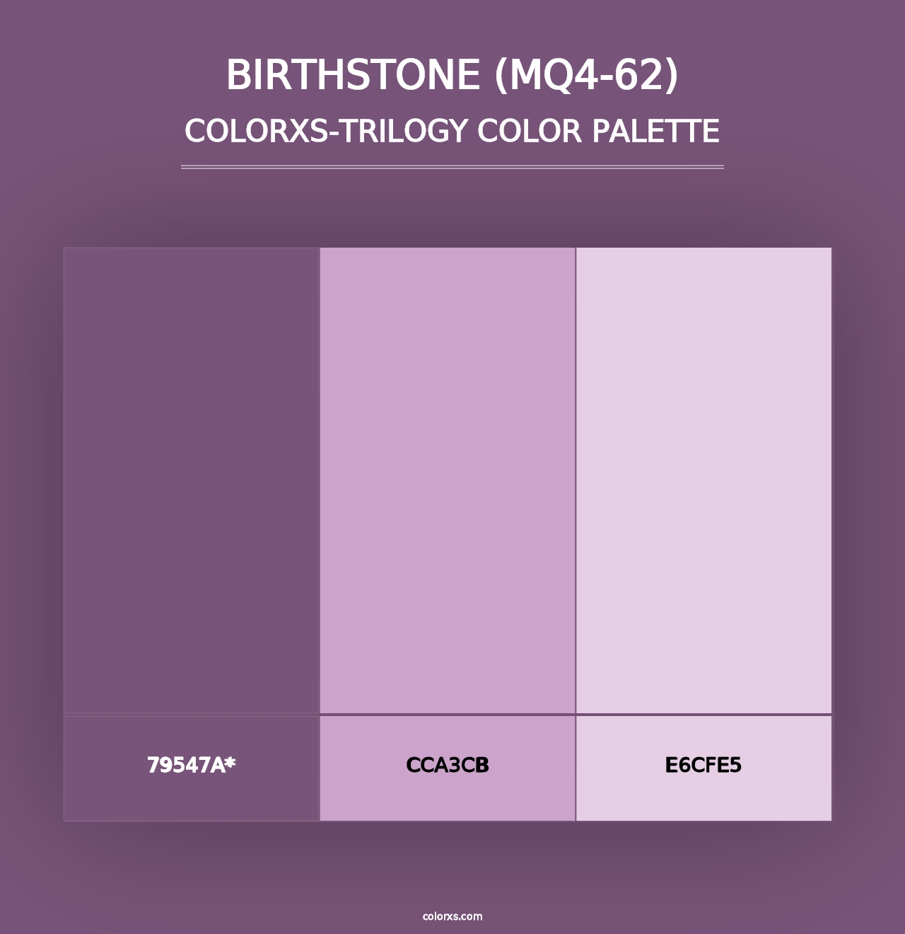 Birthstone (MQ4-62) - Colorxs Trilogy Palette