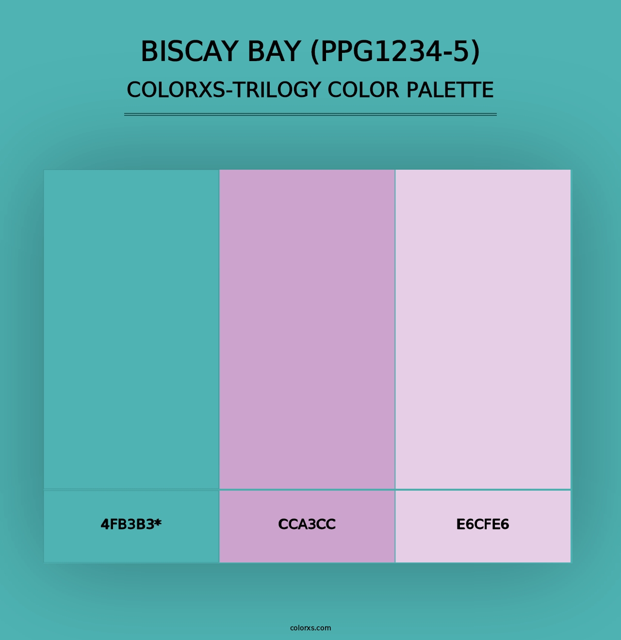 Biscay Bay (PPG1234-5) - Colorxs Trilogy Palette